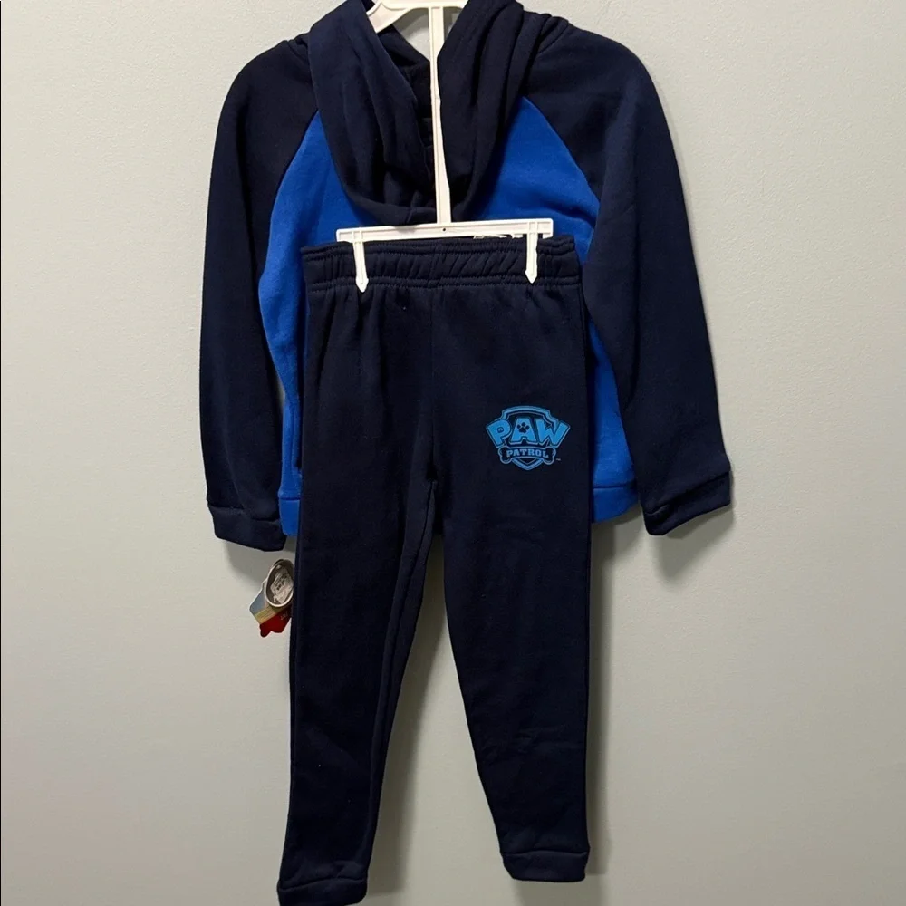 Blue and Black Paw Patrol Hoodie Set for boys